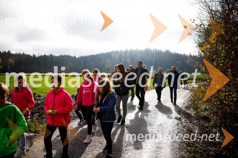 Otvoritev nove šolske poti od naselja Pangrščica do Trstenika