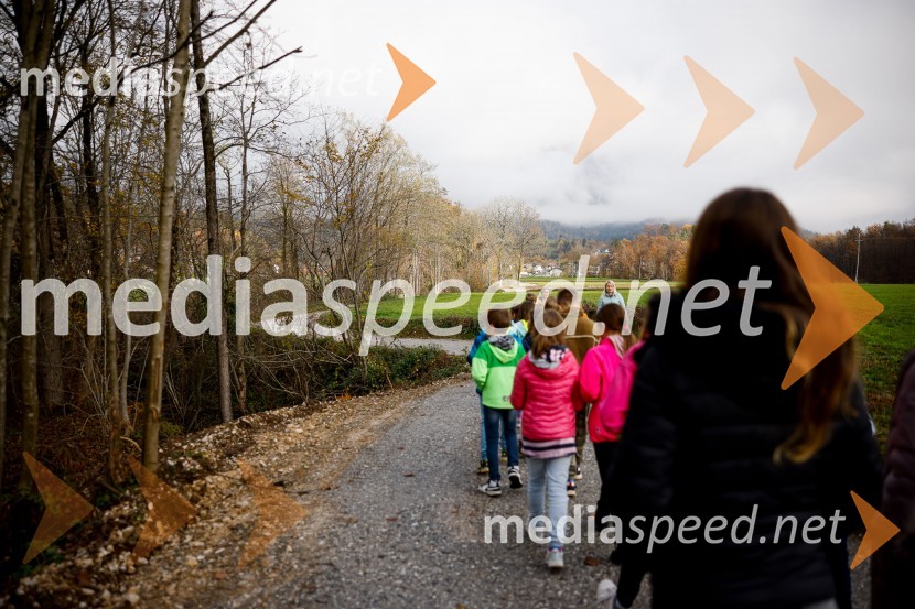 Otvoritev nove šolske poti od naselja Pangrščica do Trstenika