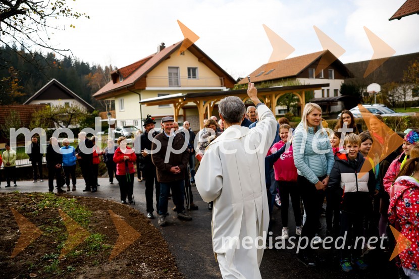 Otvoritev nove šolske poti od naselja Pangrščica do Trstenika