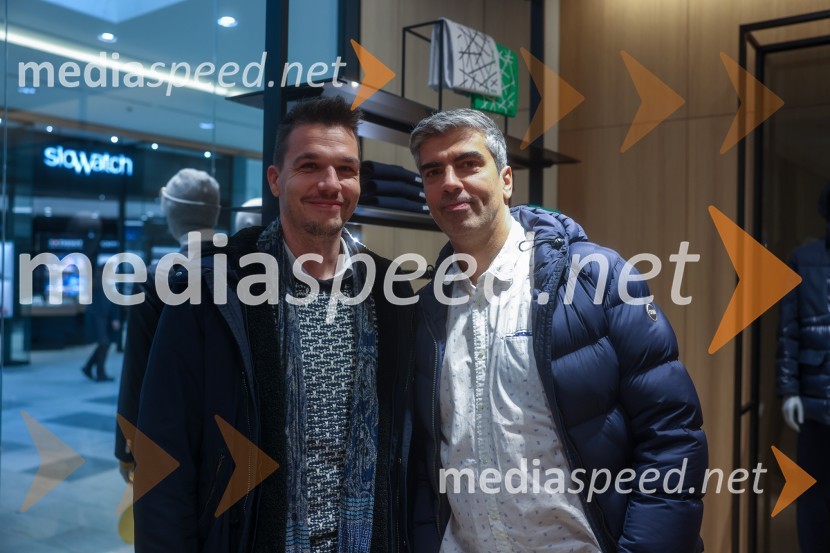  Jan Ternjak, direktor Športne agencije Proelium;  Bor Greiner, odgovorni urednik, Radio CityOtvoritev trgovin BOSS in HUGO v Europarku