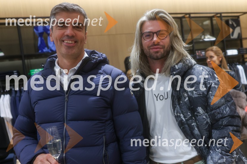  Bor Greiner, odgovorni urednik, Radio City;  Tibor Golob, fotografOtvoritev trgovin BOSS in HUGO v Europarku