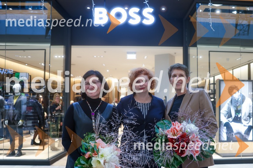  Jožica Brcar, komercialna direktorica Magistrat International;  ... ;  ... Otvoritev trgovin BOSS in HUGO v Europarku