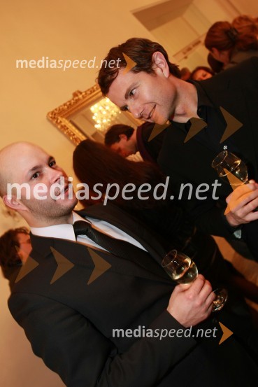 Matevž Frangež, poslanec SD v DZ in Tomaž Orešič, EFT GroupZlatorog, premiera opere