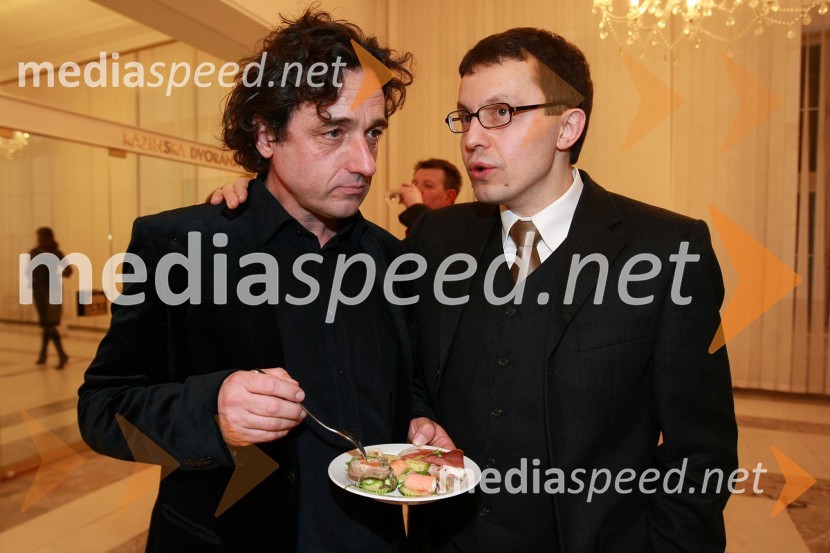 Vito Taufer, režiser in Janko Kastelic, umetniški vodja Opere in baleta SNG MariborZlatorog, premiera opere