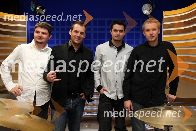 Skupina SonsRdeča preproga s Sebastianom, snemanje oddaje