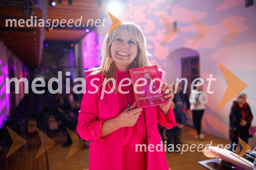  Zvezdana  Mlakar, igralkaPogovori, ki so mi spremenili življenje, izid knjige Zvezdane Mlakar in Roka Smoleja