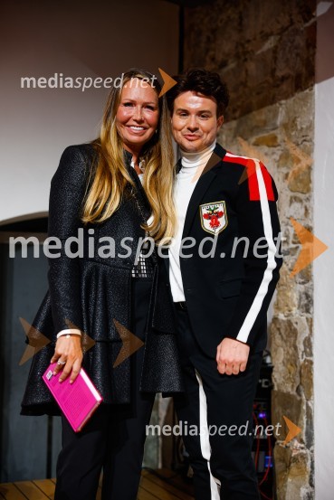  Mirjam Poterbin, mama Luke Dončića;  Rok Smolej, televizijecPogovori, ki so mi spremenili življenje, izid knjige Zvezdane Mlakar in Roka Smoleja