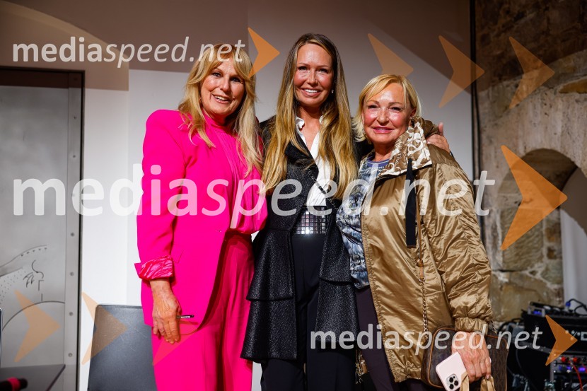  Zvezdana  Mlakar, igralka;  Mirjam Poterbin, mama Luke Dončića;  Milena PoterbinPogovori, ki so mi spremenili življenje, izid knjige Zvezdane Mlakar in Roka Smoleja