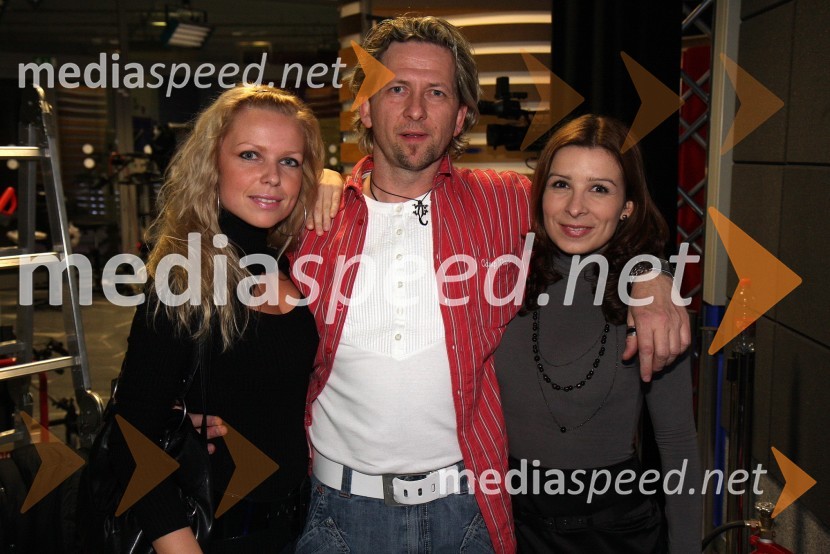 Melina Janičijevič, novinarka RTS, Leon Markovič, Mediavoice in Jana Ujčič, novinarka in voditeljica RTSRdeča preproga s Sebastianom, snemanje oddaje