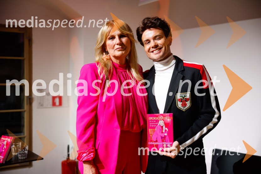  Zvezdana  Mlakar, igralka;  Rok Smolej, televizijecPogovori, ki so mi spremenili življenje, izid knjige Zvezdane Mlakar in Roka Smoleja