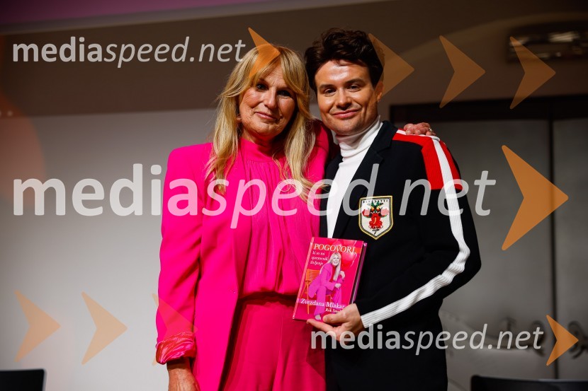 Zvezdana  Mlakar, igralka;  Rok Smolej, televizijecPogovori, ki so mi spremenili življenje, izid knjige Zvezdane Mlakar in Roka Smoleja