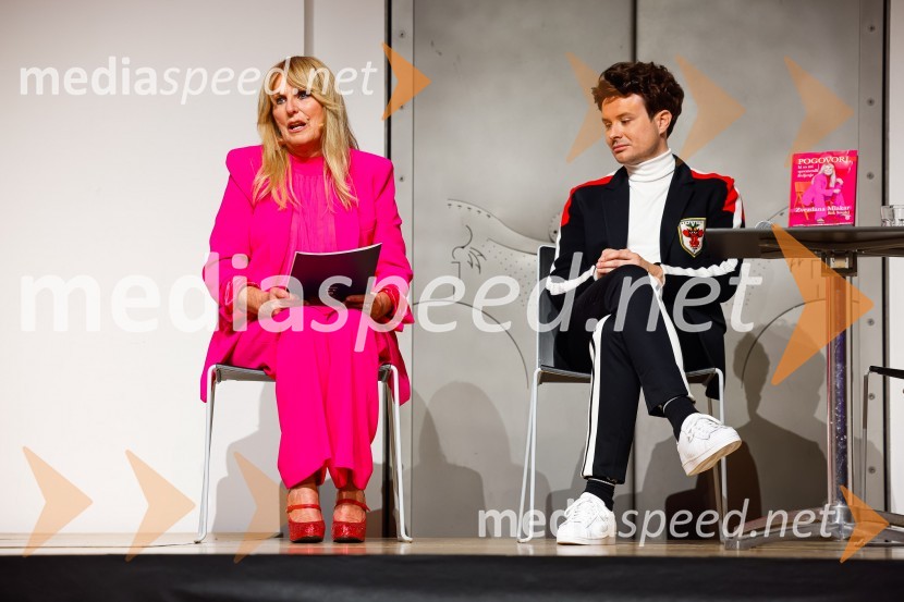  Zvezdana  Mlakar, igralka;  Rok Smolej, televizijecPogovori, ki so mi spremenili življenje, izid knjige Zvezdane Mlakar in Roka Smoleja