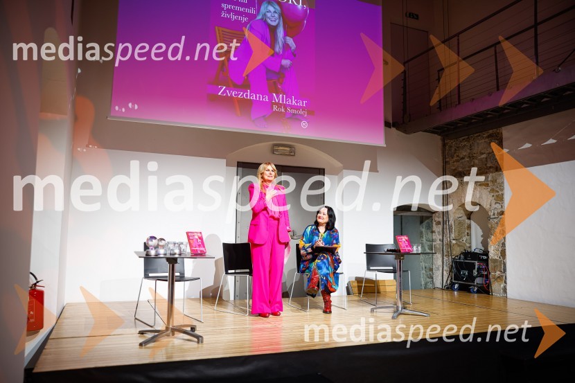  Zvezdana  Mlakar, igralka;  Maja Gal Štromar, igralka in pisateljicaPogovori, ki so mi spremenili življenje, izid knjige Zvezdane Mlakar in Roka Smoleja