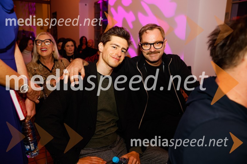  Matej Zemljič, igralec;  Jurij  Zrnec, igralecPogovori, ki so mi spremenili življenje, izid knjige Zvezdane Mlakar in Roka Smoleja