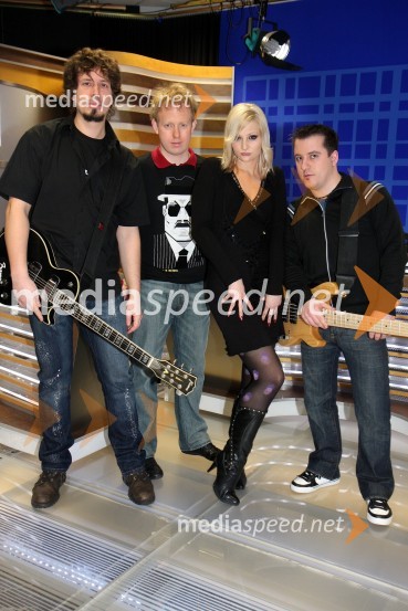 Skupina NexysRdeča preproga s Sebastianom, snemanje oddaje