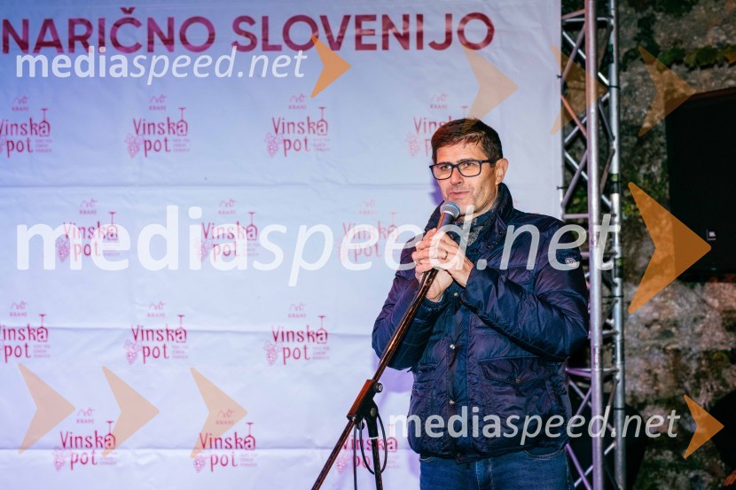  Matjaž Rakovec, župan Mestne občine KranjVinska pot v rovih pod starim Kranjem 2022, petek