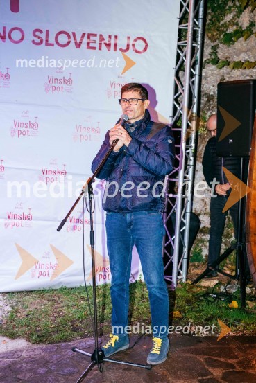  Matjaž Rakovec, župan Mestne občine KranjVinska pot v rovih pod starim Kranjem 2022, petek
