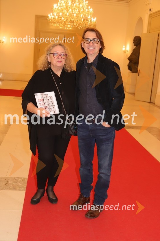  Alenka Cilenšek, igralka;  Aleksandar  Popovski, režiser, umetniški direktor Drame SNG MariborSamo ne se ustavit!, premiera drame v SNG Maribor