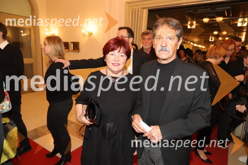 dr. Zdenka Petermanec, ravnateljica Univerzitetne knjižnice Maribor;  Mirko PetermanecSamo ne se ustavit!, premiera drame v SNG Maribor