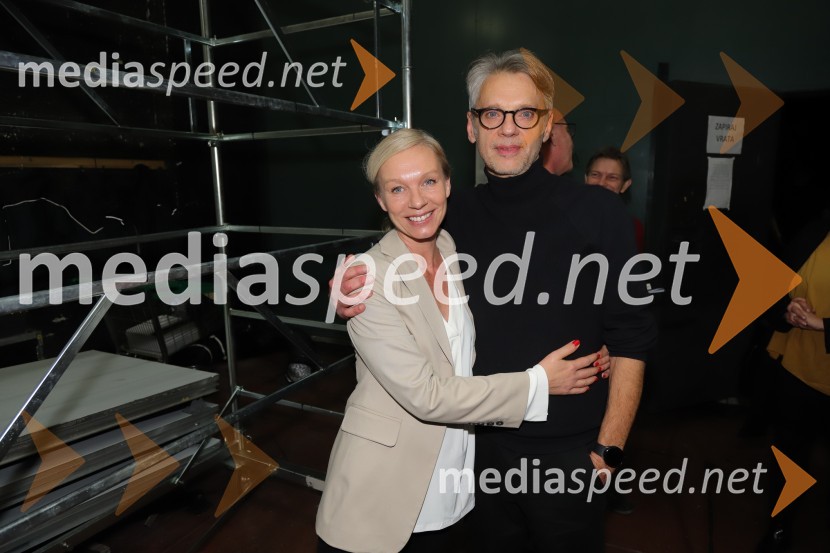  Rosana Hribar, plesalka, predstojnica sodobne katedre Akademije za ples;  Primož Ekart, igralec, režiserSamo ne se ustavit!, premiera drame v SNG Maribor