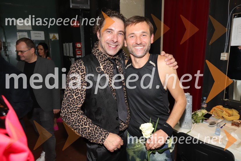  Gorazd Žilavec, igralec;  Viktor Hrvatin Meglič, igralecSamo ne se ustavit!, premiera drame v SNG Maribor