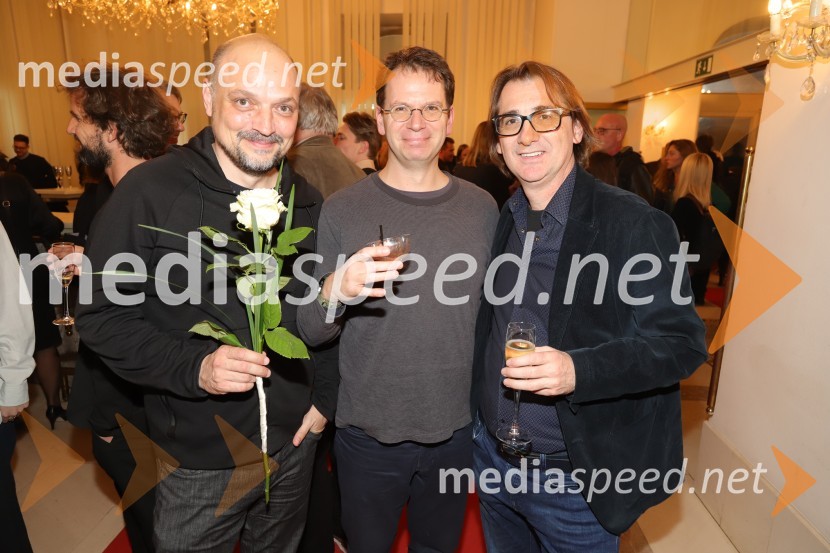  Boris Benko, Duo Silence;  Primož Hladnik, Duo Silence;  Aleksandar  Popovski, režiser, umetniški direktor Drame SNG MariborSamo ne se ustavit!, premiera drame v SNG Maribor