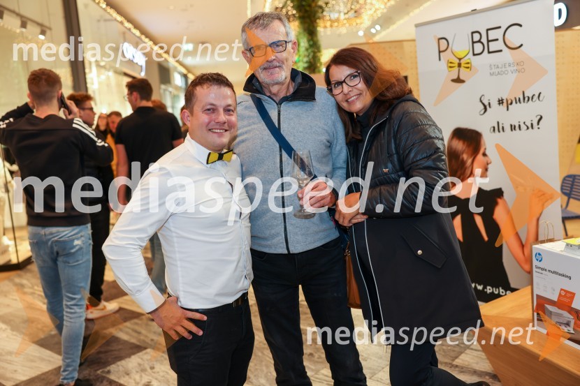  Samo Krajnc, Vino Krajnc;  Dušan Gerlovič, predsednik Fitnes zveze Slovenija;  ... Pubeci 2022 v centru Aleja Ljubljana