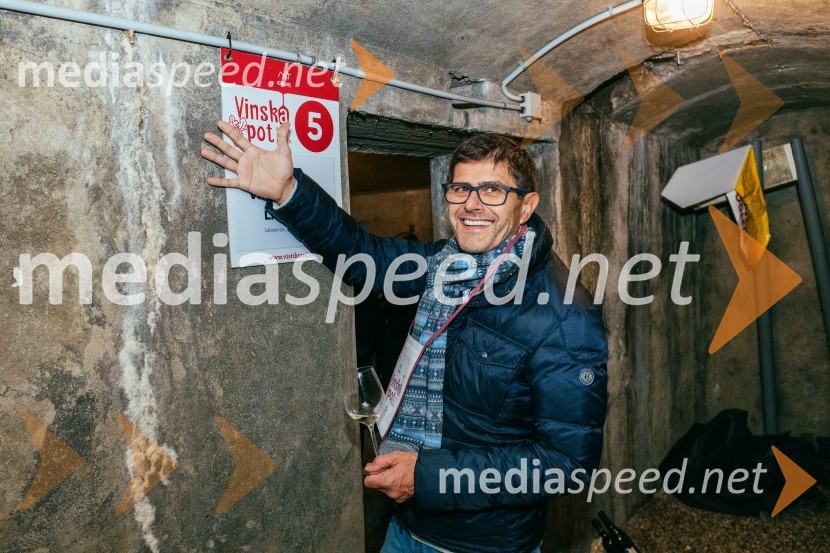  Matjaž Rakovec, župan Mestne občine KranjVinska pot v rovih pod starim Kranjem 2022, sobota