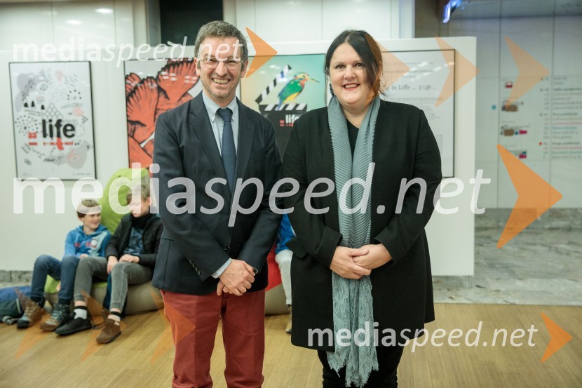  Karl Cogard, direktor, Francoski inštitut v Sloveniji;  Uršula Cetinski, generalna direktorica, Cankarjev dom33. LIFFE, zaključek ljubljanskega mednarodnega filmskega festivala