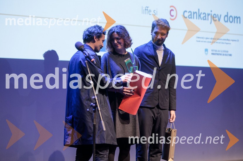  Juraj  Lerotić, Filmski režiser;  Miljenka  Čogelja, Filmska producentka;  Goran Marković, igralec33. LIFFE, zaključek ljubljanskega mednarodnega filmskega festivala