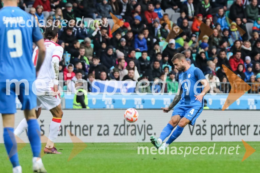  Miha Blažič, nogometaš, NK DomžaleNogometna tekma Slovenija - Črna gora