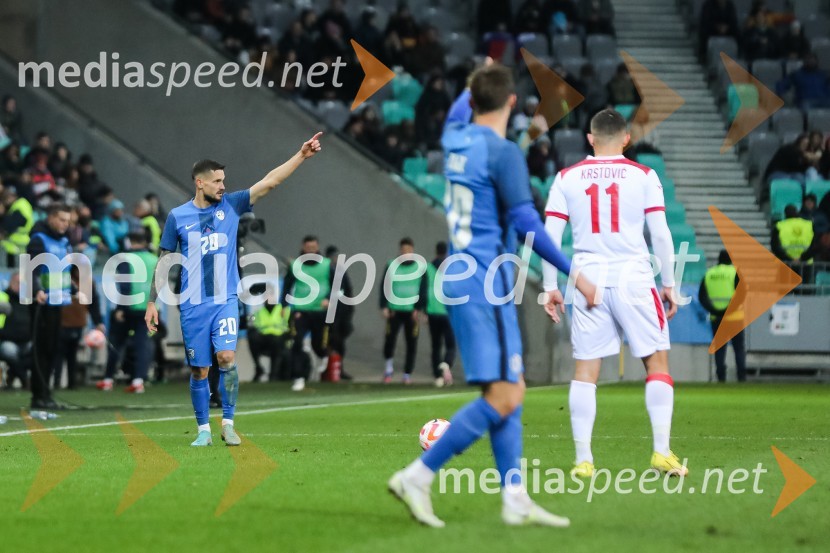  Petar Stojanović, nogometaš, GNK Dinamo Zagreb;  ... ;  ... Nogometna tekma Slovenija - Črna gora