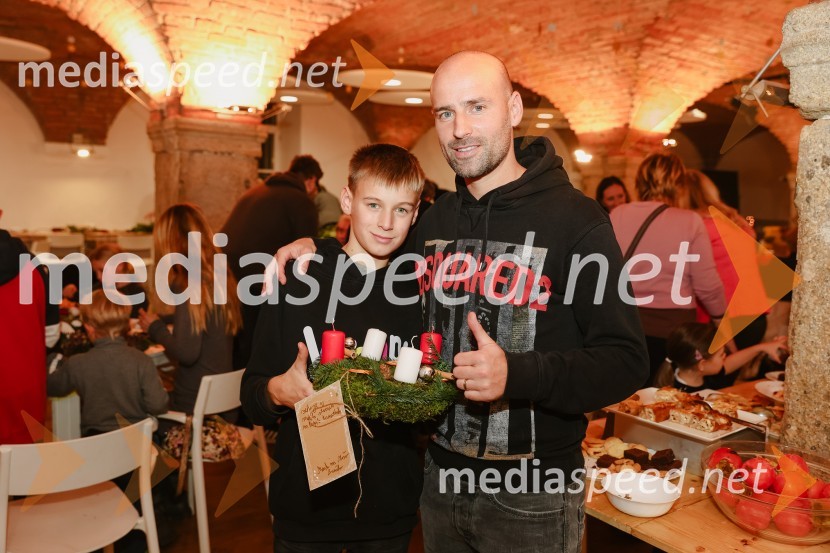  Mark Brečko;  Mišo Brečko, nogometašPletenje adventnih venčkov z znanimi gosti na Waldorfski šoli v Ljubljani 2022