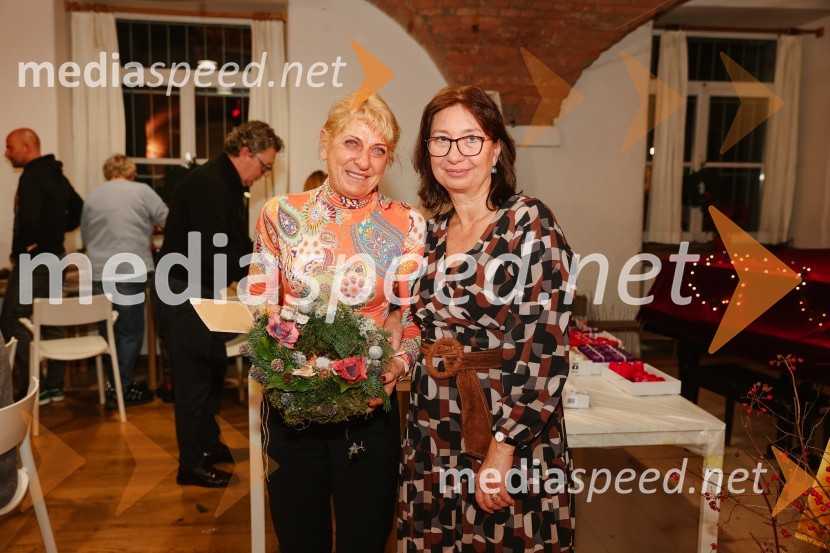  Barbara Milanez, zobozdravnica;  Branka Strmole Ukmar, Waldorfska šola GorenjskaPletenje adventnih venčkov z znanimi gosti na Waldorfski šoli v Ljubljani 2022