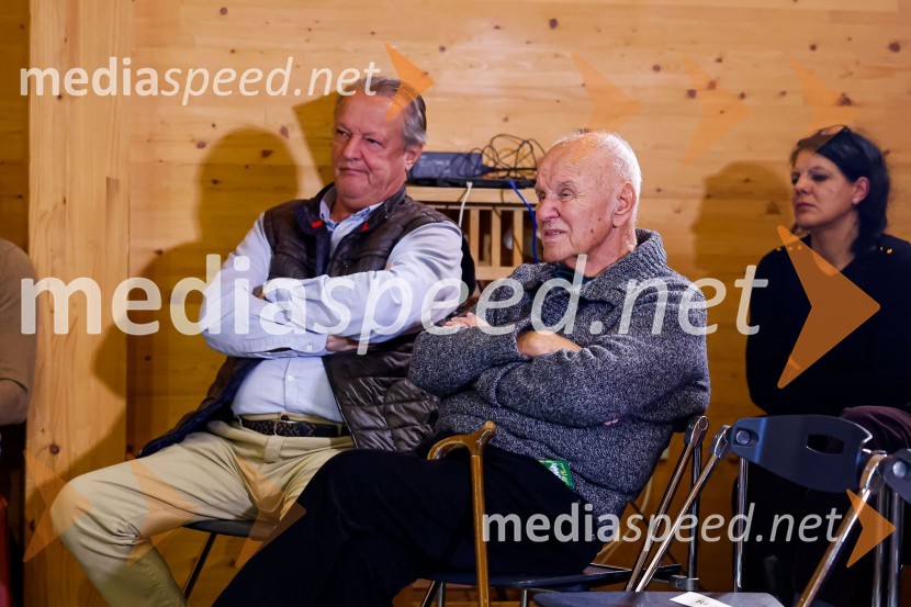  Anton Papež, direktor Interenerga in častni konzul Malezije;  Stanislav  Škrabec, nekdanji direktor, Riko RibnicaISKRIVO V ŽIVO, Andrej Drapal v pogovoru z Leonom Magdalencem