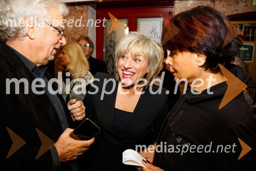  Mile Crnović;  Romana Krajnčan, pevka;  Janja Koren, novinarkaDA ME JE STRAH?, premiera drame, Prešernovo gledališče Kranj