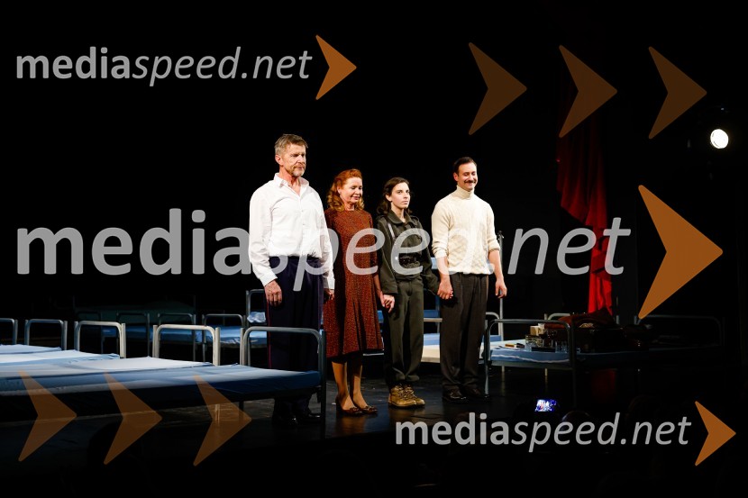  Borut  Veselko, igralec;  Vesna  Jevnikar, igralka;  Tina Resman, igralka;  Miha Rodman, igralecDA ME JE STRAH?, premiera drame, Prešernovo gledališče Kranj