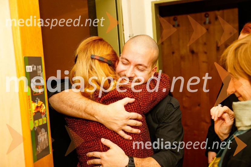  Vesna  Jevnikar, igralka;  Dominik Vodopivec, igralecDA ME JE STRAH?, premiera drame, Prešernovo gledališče Kranj