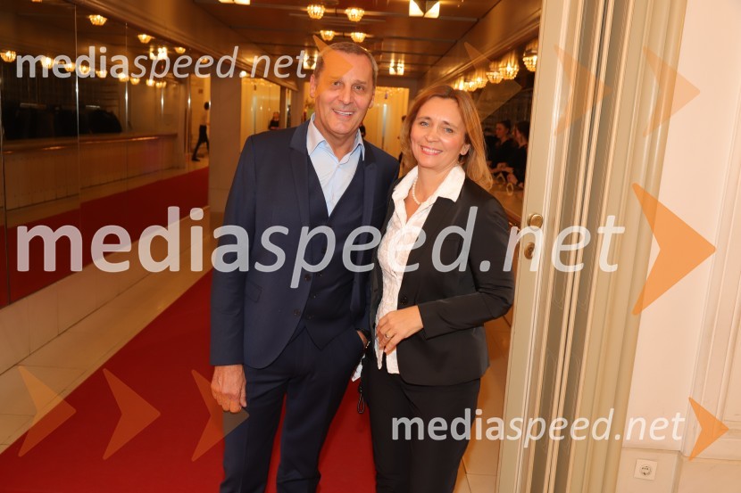  Danilo Rošker, direktor SNG Maribor; doc. dr. Suzana Žilič Fišer,  predstojnica Inštituta za medijske komunikacije na FERIMadame Bovary, premiera baleta v SNG Maribor