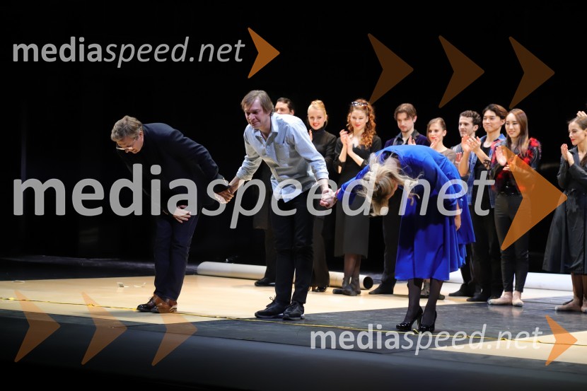  Marko Japelj, scenograf;  Anton Bogov, baletni solist;  Valentina Turcu, koreografinja in baletna solistkaMadame Bovary, premiera baleta v SNG Maribor