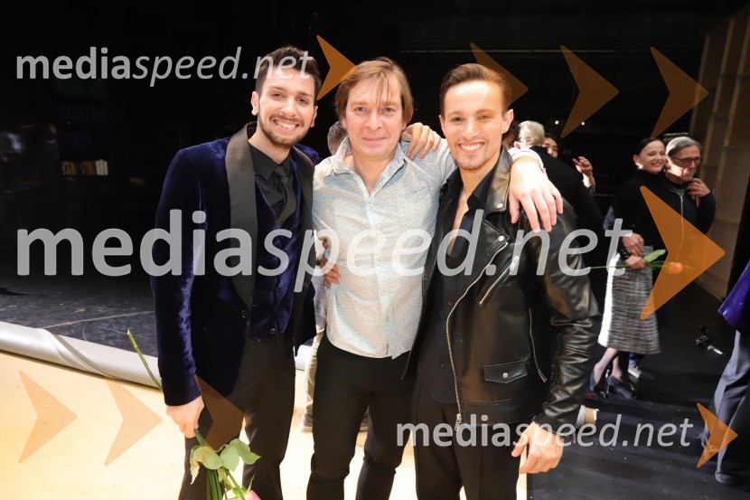  Lucio Mautone, baletni plesalec;  Anton Bogov, baletni solist;  Davide Buffone, baletni plesalecMadame Bovary, premiera baleta v SNG Maribor