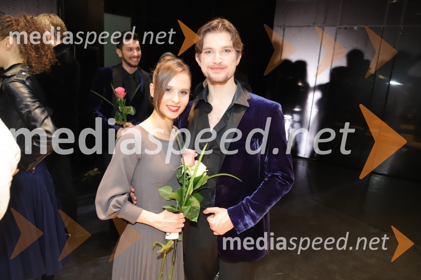  Ema Perič, baletna plesalka;  Tomaž Viktor Abram Golub, baletni plesalecMadame Bovary, premiera baleta v SNG Maribor