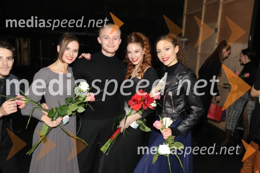  Ema Perić, baletna plesalka;  Christopher Thompson, baletni plesalec;  Tea Bajc, baletka;  Monja Obrul, baletna plesalkaMadame Bovary, premiera baleta v SNG Maribor