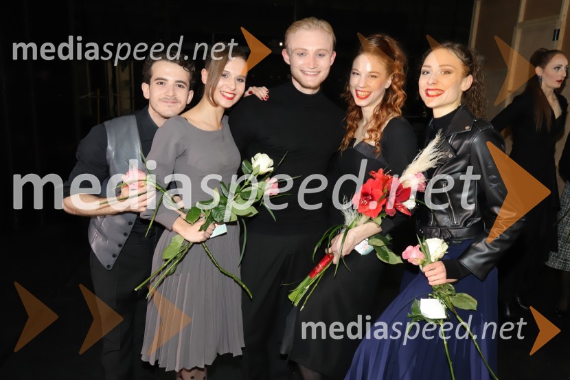  Matteo Magalotti, baletni plesalec;  Ema Perič, baletna plesalka;  Christopher Thompson, baletni plesalec;  Tea Bajc, baletka;  Monja Obrul, baletna plesalkaMadame Bovary, premiera baleta v SNG Maribor