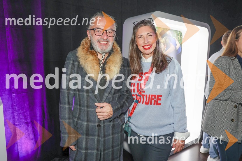  Milan Gačanovič - Gacho, modni guru;  Melinda Rebrek, izvršna producentka LJFWSamsung in LJFW s projektom Inspired by You