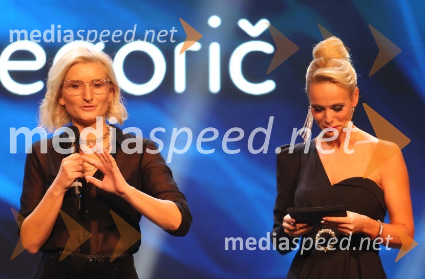  Ana Gregorič, fotografinja;  Pia Pustovrh, voditeljicaMister Slovenije 2022 je Al Sivka