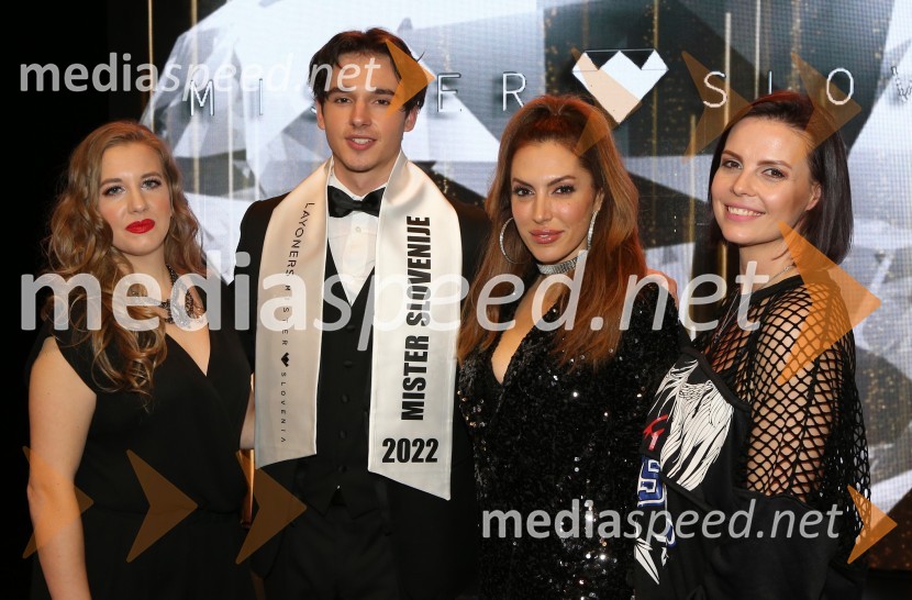  Gaja Sorč, sopranistka;  Al Sivka, Mister Slovenia 2022;  Kristie Clé , pevka;  Barbee Šuštaršič, koreografinja, plesalkaMister Slovenije 2022 je Al Sivka