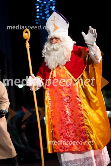 Miklavž obdaril otroke v Citycentru Celje, 2022