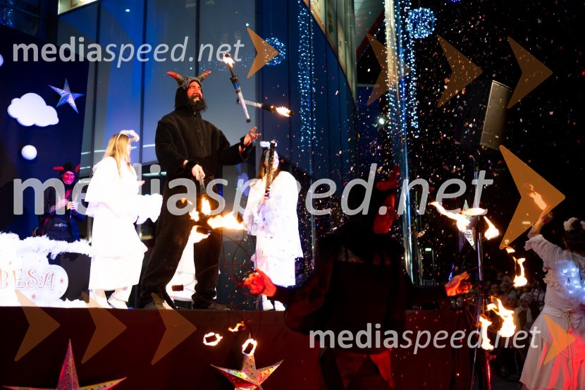 Miklavž obdaril otroke v Citycentru Celje, 2022