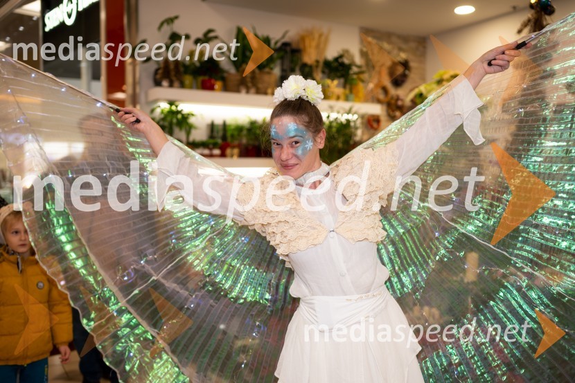 Miklavž obdaril otroke v Citycentru Celje, 2022